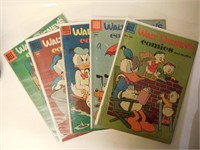 5 Golden Age Walt Disney's Comics & Stories Books