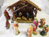 Pre-war Nativity scene of Jesus' birth