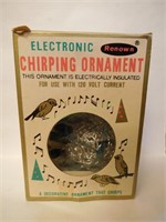 Vintage Electronic Chirping Christmas Ornament