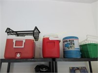 Coolers and bins