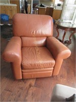 Jaymar leather swivel rocker / glider chair