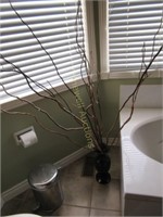 Decorator branches in vase