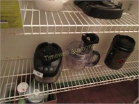 Shelf of small appliances
