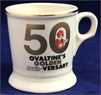 1981 Annie Ovaltine's 50th Anniversary Coffee Mug