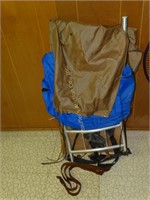 Backpack with aluminum frame