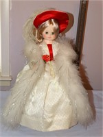 Royal house of dolls porcelain doll w/ white coat