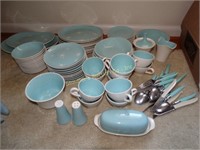 Dish set (some pieces marked Harkerware): 2