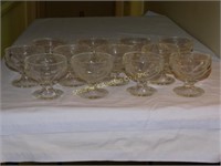 3 1/4" set of 12 sherbet glasses