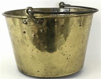 Antique Brass Pail, Bucket with Handle