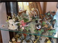 9 Lenox ceramic birds including hummingbird,