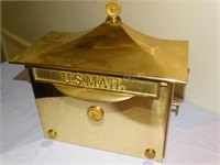 Brass mountable mail box 14"Wx7"Dx10"H