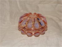 Fenton glass covered 4" bowl