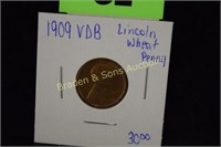 US 1909 VDB LINCOLN WHEAT PENNY