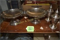 GROUP OF 2 STERLING CANDY DISHES