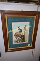 FRAMED 12"  X 9"  MARNARD DIXON PRINT