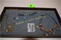 TRAY OF ASST COSTUME JEWELRY.