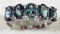 10K Blue Sapphire Ring