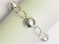 Sterling Silver Ball and Chain Bracelet