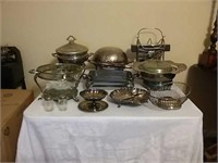 Silver Plated Chafing Dish and more