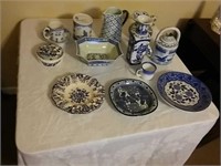 Blue & White Porcelain China Decor