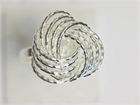 Sterling Silver Knot Design Ring