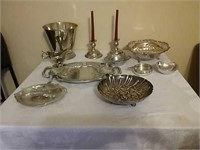 Assorted Silver Plate Serving Pieces and more
