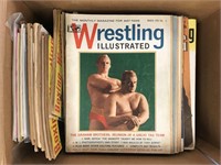 Vintage Boxed and Wrestling Magazine Lot