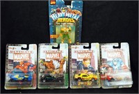 5 New Maisto Marvel Comics Diecast Man & Cars Lot