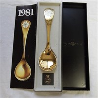 Gold Plated Sterling Silver - G. Jensen Spoon 1981