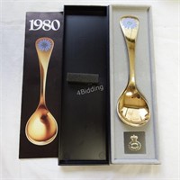 Gold Plated Sterling Silver - G. Jensen Spoon 1980