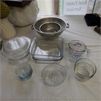 Assorted Lot of Baking Glassware & More