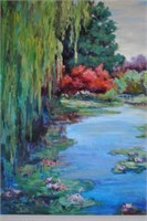 Joan Hilliard Original "Monet's Bridge"