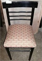 Metal Framed Upholstered Seat Dining Chair