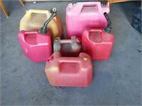 Assorted Gas Cans