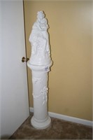2 Piece Cherub Ceramic Decorative Stand 58" Tall