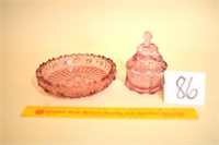 Small 2 Piece Set of Glass (One Ring Holders, One
