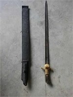 Vintage sword and machete