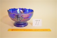 Imperial Carnival Glass Footed Bowl