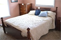 4 Piece Bedroom Suite Full Size Bed, Large