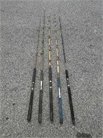 Assorted Saltwater Fishing Rods