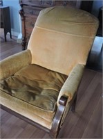 Antique Upholstered Arm Chair