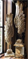 Sculpted Wings With Gold Finish - Beautiful!