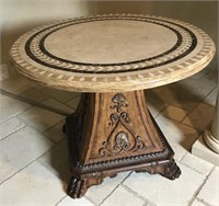 Polished Stone Top Round Table