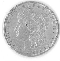 1882 SILVER MORGAN DOLLAR