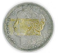 1921 MORGAN SILVER DOLLAR