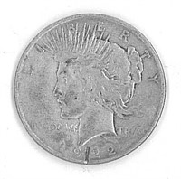 1922-D SILVER PEACE DOLLAR