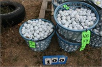 (3) Baskets of Assort. Range Balls