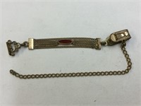 GOLD PLATED DELICATE WATCH CHAIN - INCOMPLETE