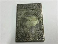SILVER PLATED CARD HOLDER