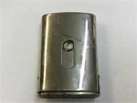 SILVER PLATE MATCH SAFE WITH SLIDING LID